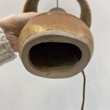 Sandstone lamp and its jute cord lampshade