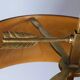 Old bronze & sheet metal bouillote lamp with 3 lights, electrified Good condition S192