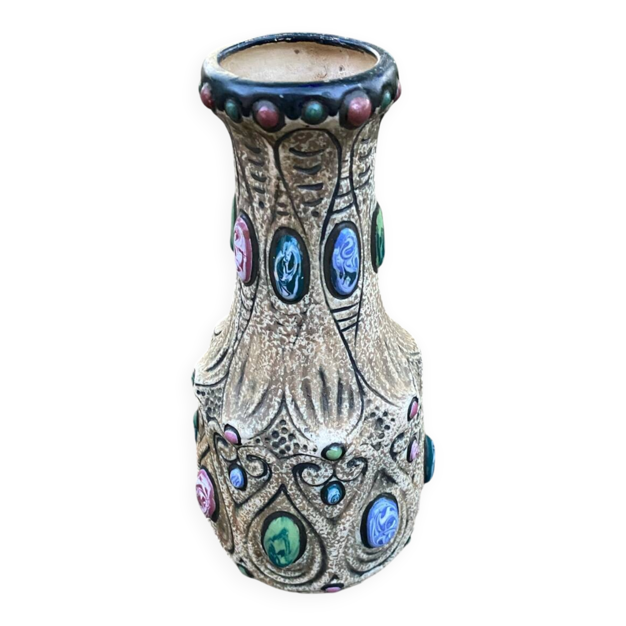 Vase 1920, style art. Déco 1920 céramique, émaillée.