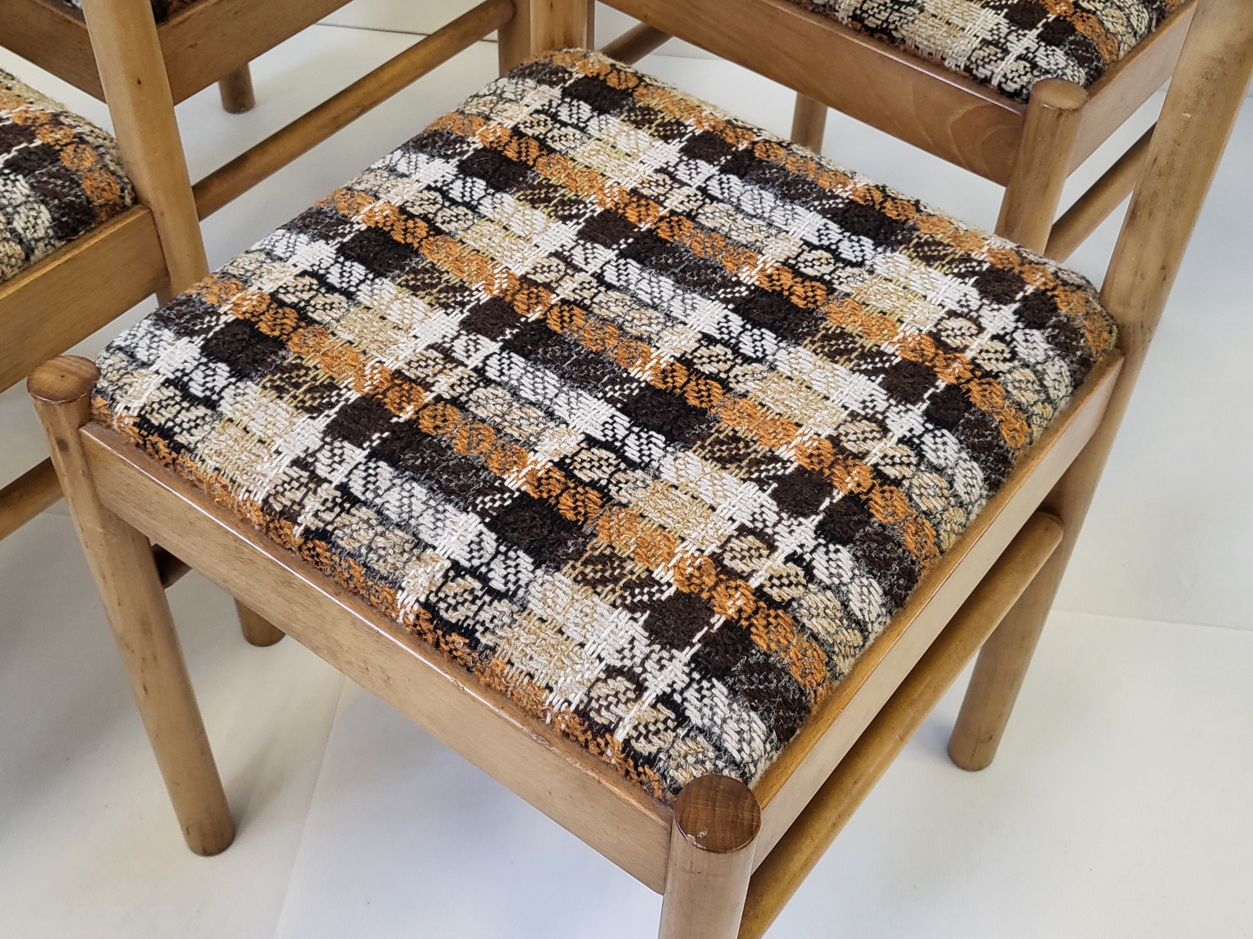 Suite of 4 chairs Baumann vintage 1960