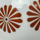 Ancienne suspensions en opaline vintage 1970