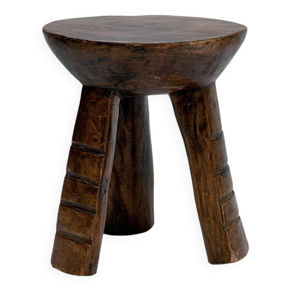 Tabouret Senoufo en bois (Burkina Faso)