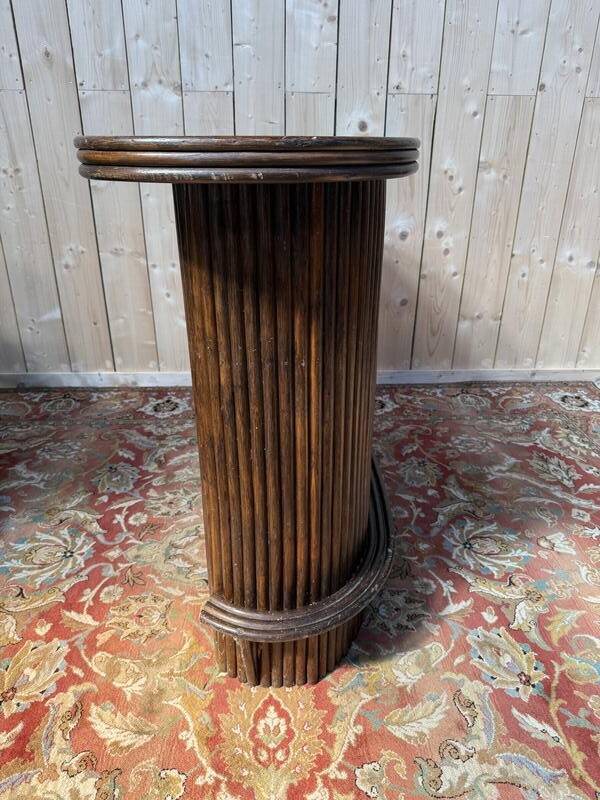 Comptoir de bar en rotin des années 1960