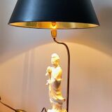 Fine ceramic lamp from the early 20th century