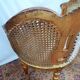 Paire de fauteuils corbeille