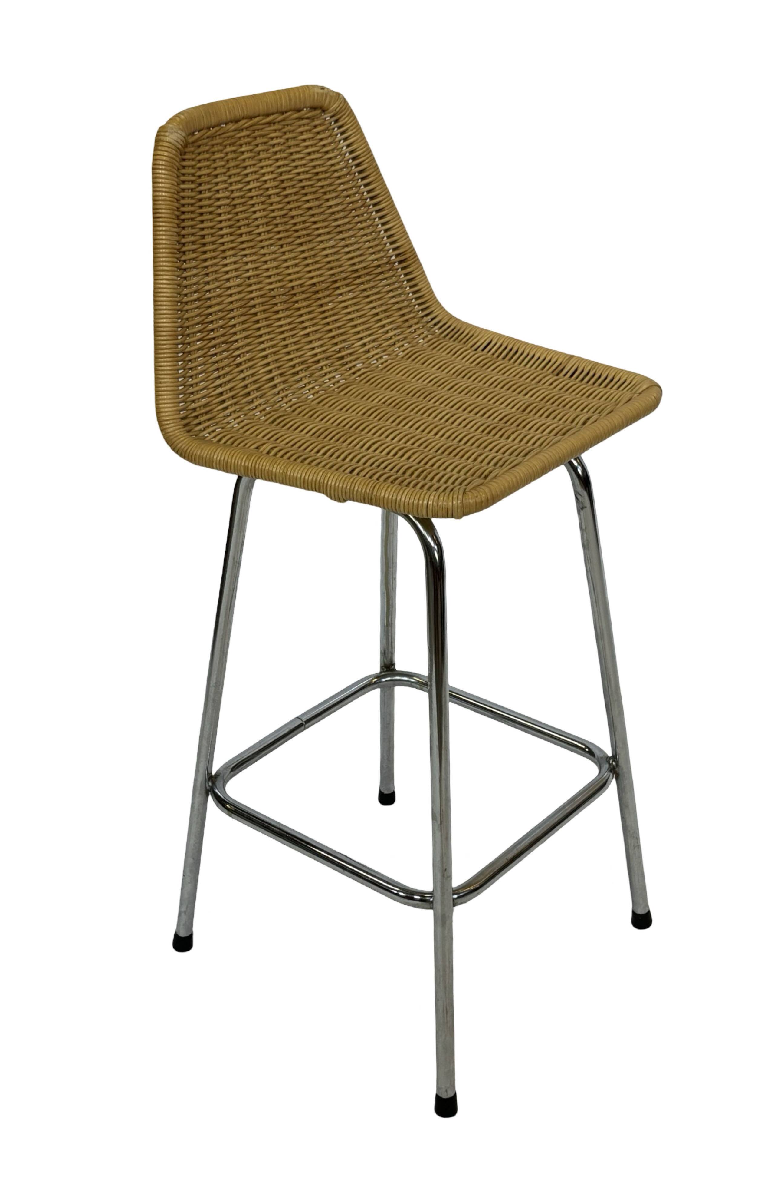 Vintage stool barstool Dirk van Sliedregt Rohe Noordwolde 1960 Netherlands