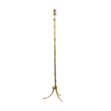 Tripod floor lamp in gilded bronze