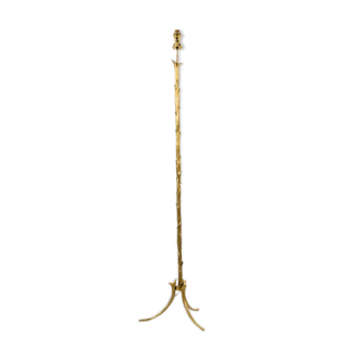 Tripod floor lamp in gilded bronze