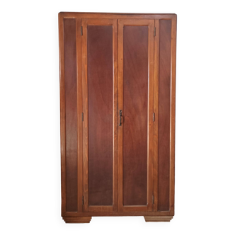 Vintage beech wardrobe
