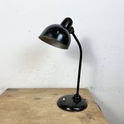 Lampe de table industrielle Bauhaus noire, années 1930