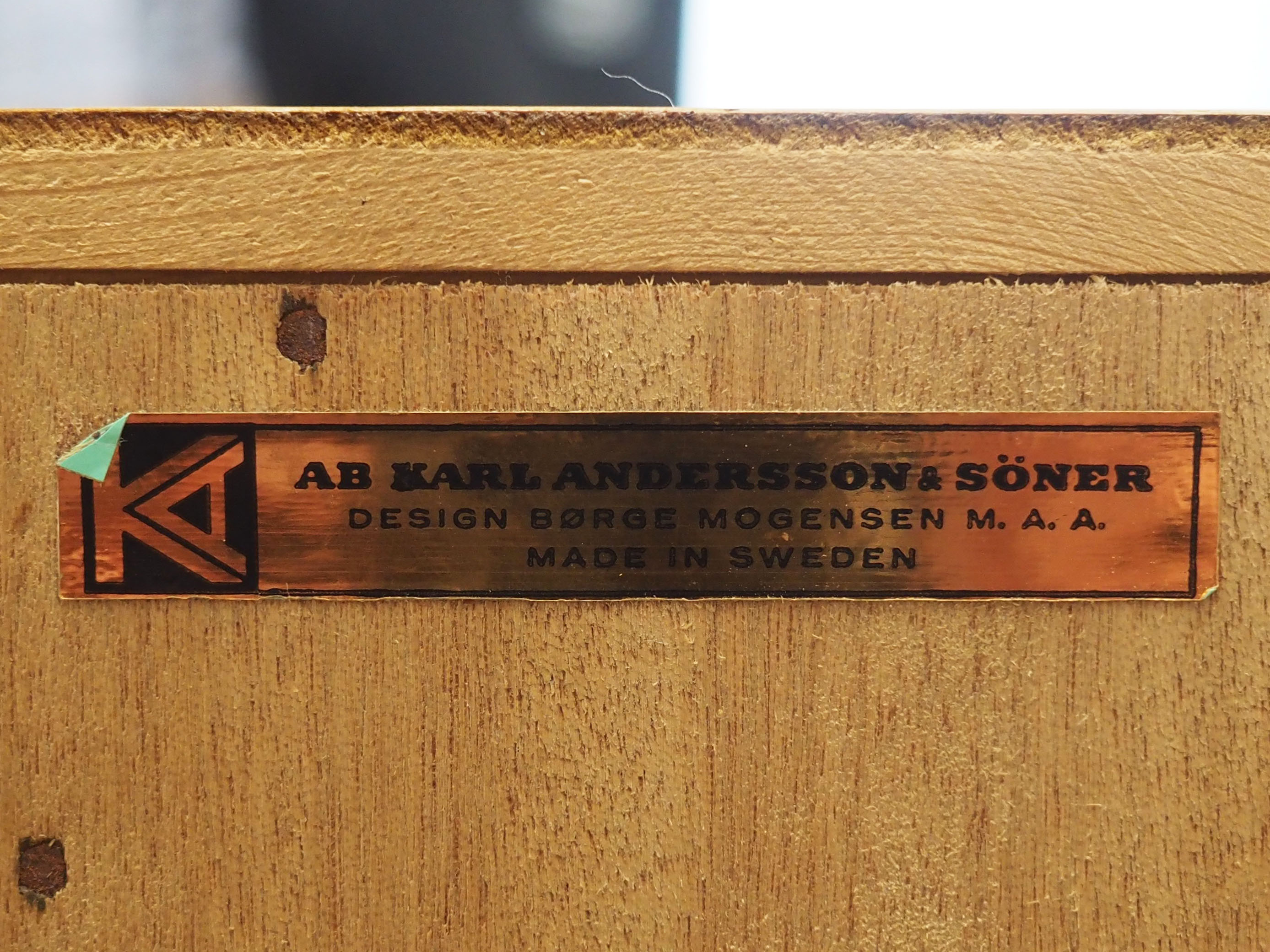 Ash cabinet by Børge Mogensen, manufacturer AB Karl Andersson 1960