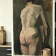 Tableau ancien femme nue