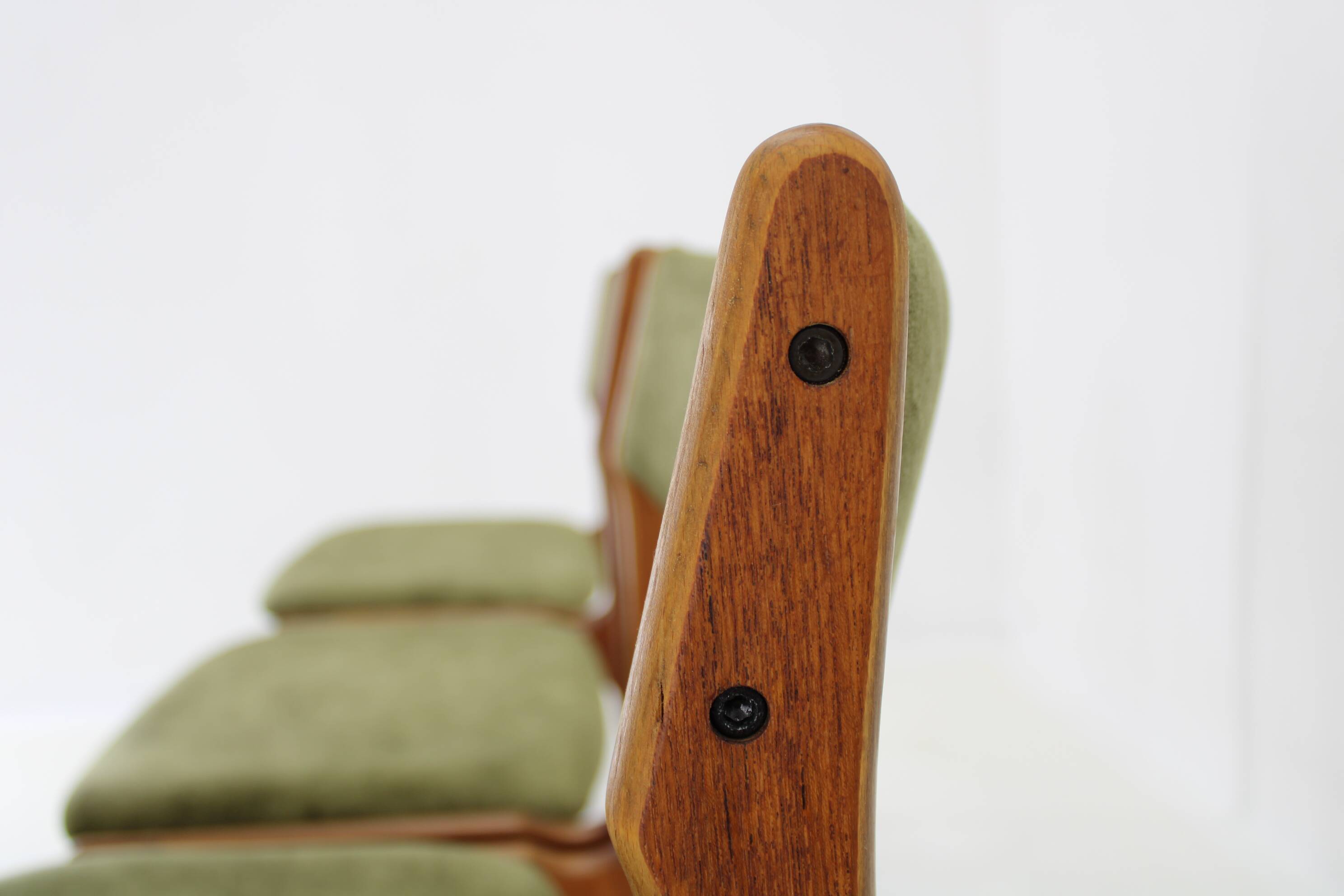 1960s Set of Six Danish Teak Dining Chairs , Restored