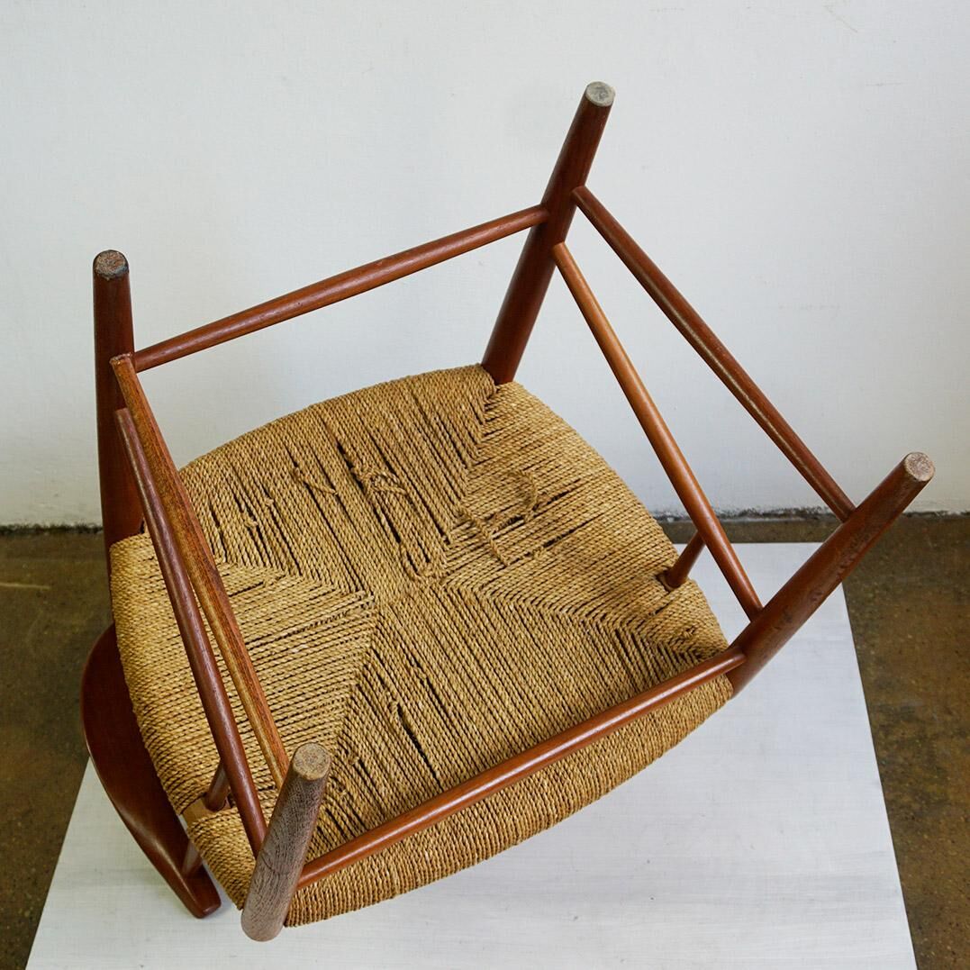 Pair of teak armchairs model 317 by Peter Hvidt for Soborg Mobler Denmark