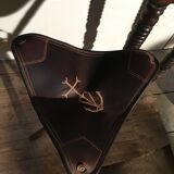 Foldable wooden and leather tripods