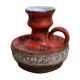 Fat Lava enamelled ceramic candlestick