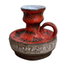 Fat Lava enamelled ceramic candlestick