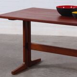 Table basse vintage en teck danois milieu du siècle 50er 60er