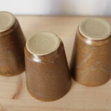 Set of 3 Digoin sandstone glasses