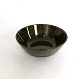 Five-Piece Black Earthenware Serving Set by Antonia Campi, Italy