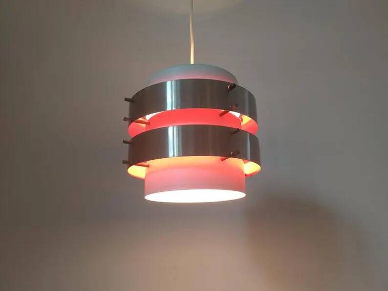 Midcentury Pendant in Style of Jo Hammerborg, Denmark, 1970s