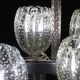 Amazing 6 Light BarovierArt Deco Chandelier, "Bullicante" Glass Murano, 194