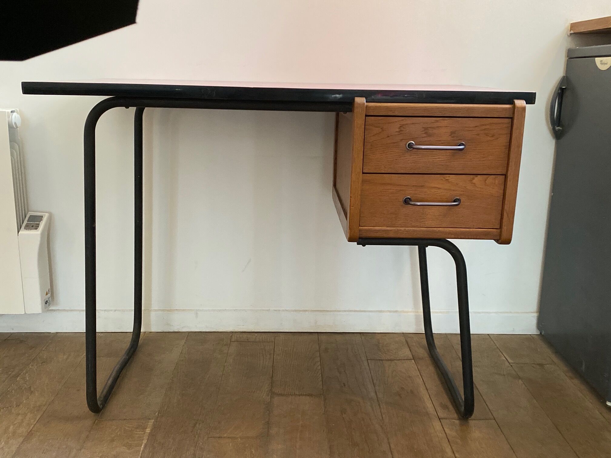 Vintage red formica desk