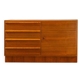 Compact mid-century teak sideboard