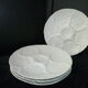 Set of 4 oyster plates in Bavarian porcelain Bareuther