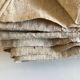 Raw hemp tablecloth 19th trousseau reserve 2m x 2m