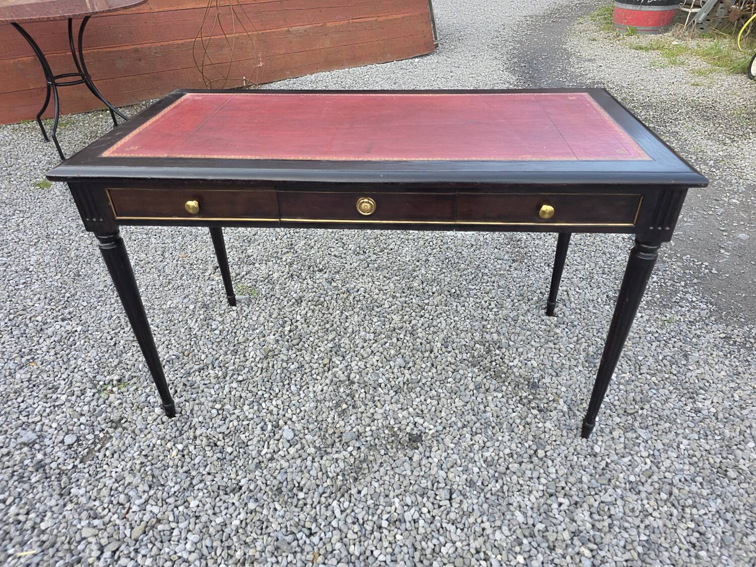 Louis XVI style mahogany desk from the 20th century.
