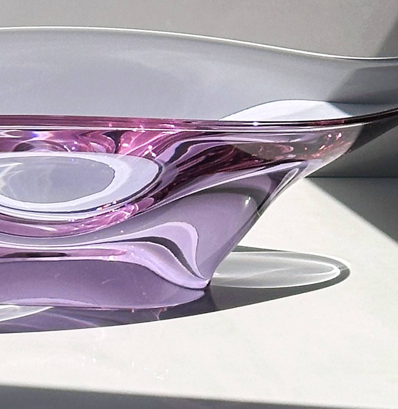 Bohemian Alexandrite / Neodym Glass Bowl by Skrdlovice