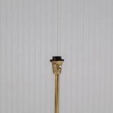 Modern mid-century brass trumpet-shaped floor lamp, Sweden, 1960s.