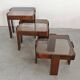 Tables gigognes mid-century par Gianfranco Frattini, Yougoslavie années 1960