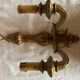 Paire d’appliques  murales bois peint vintage