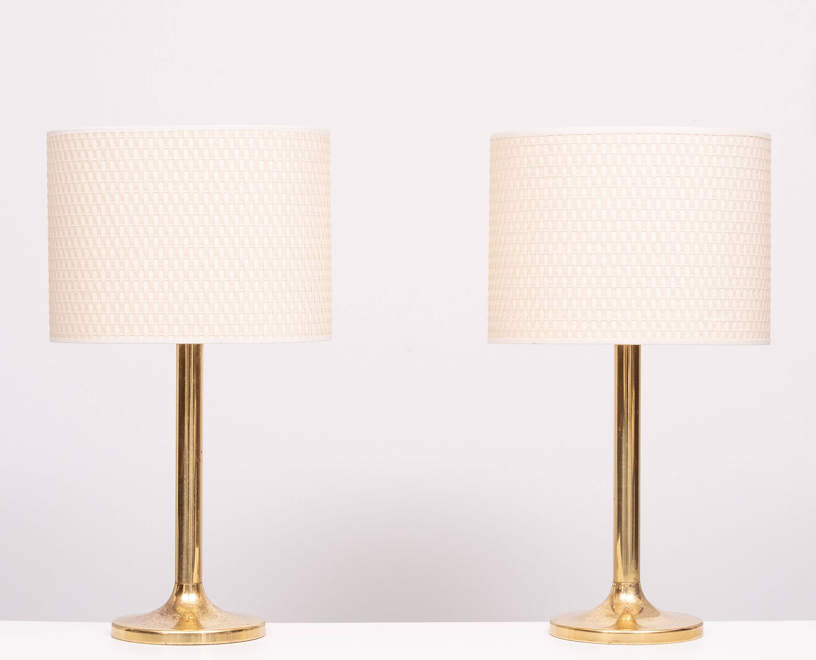 Sölken Leuchten Brass table lamps 1970s Germany
