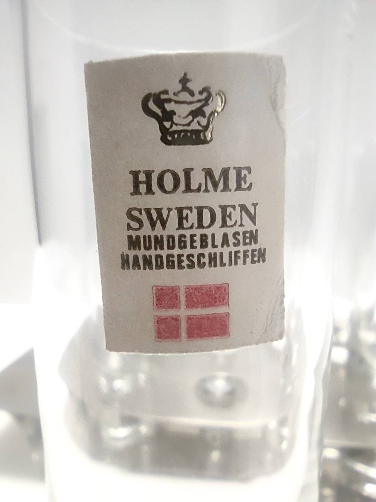 Ensemble de boissons à liqueur en acier et en verre par Holme Sweden