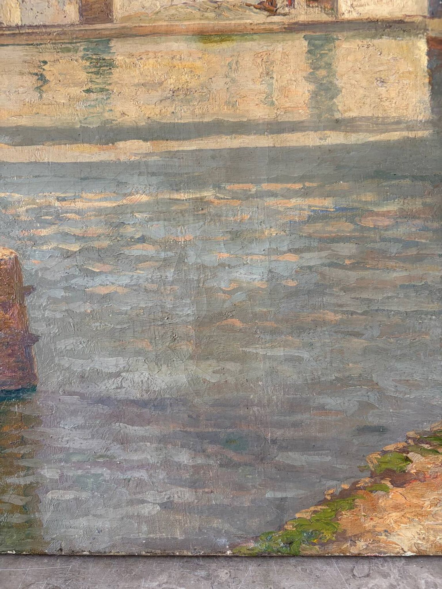 Bay of Cadaqués, oil on canvas signed Laurent Auberge de Gracias (1865-1920)