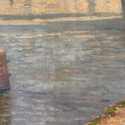 Bay of Cadaqués, oil on canvas signed Laurent Auberge de Gracias (1865-1920)