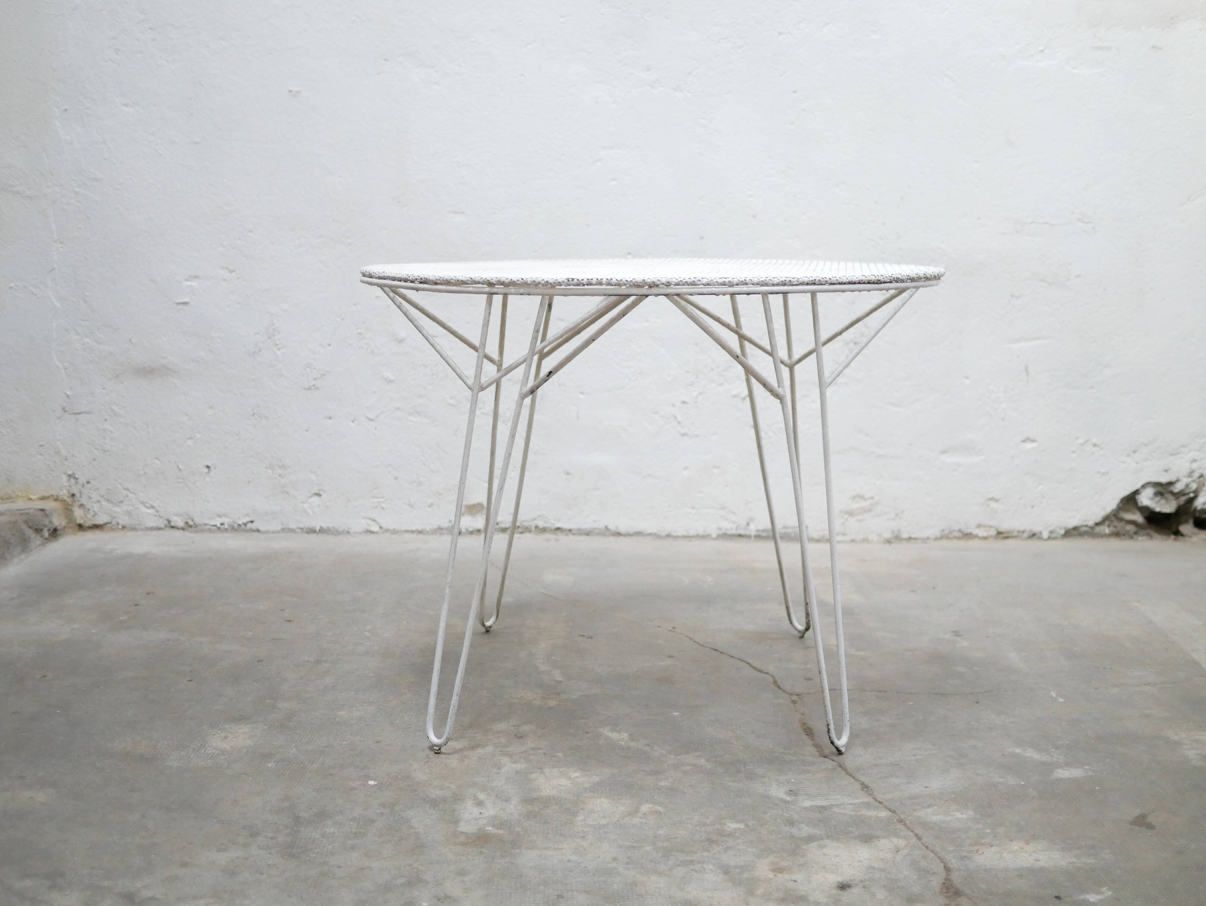 Vintage garden table by Mathieu Matégot