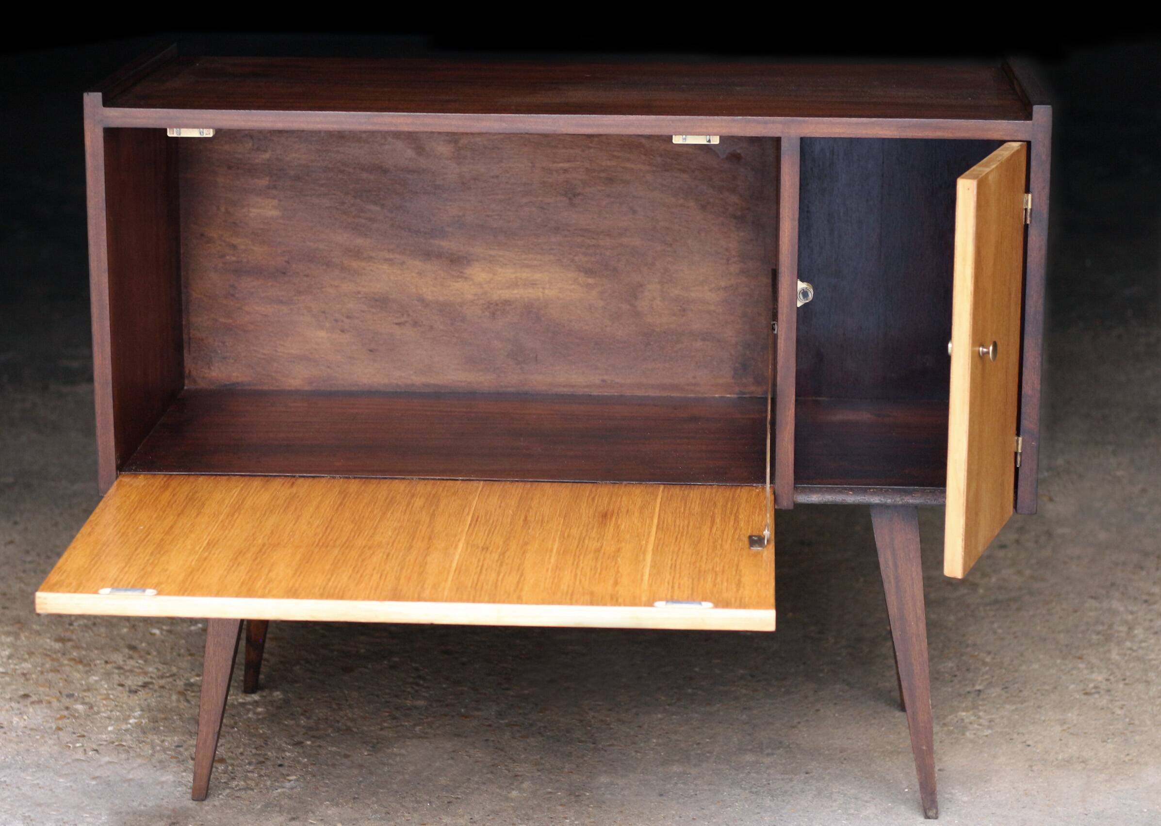 Very elegant small vintage Scandinavian sideboard.