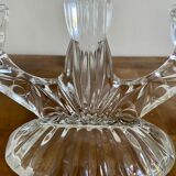 3-spoke glass candle holder