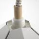 Minimalist and discreet metal sheet lamp from the 1970s.