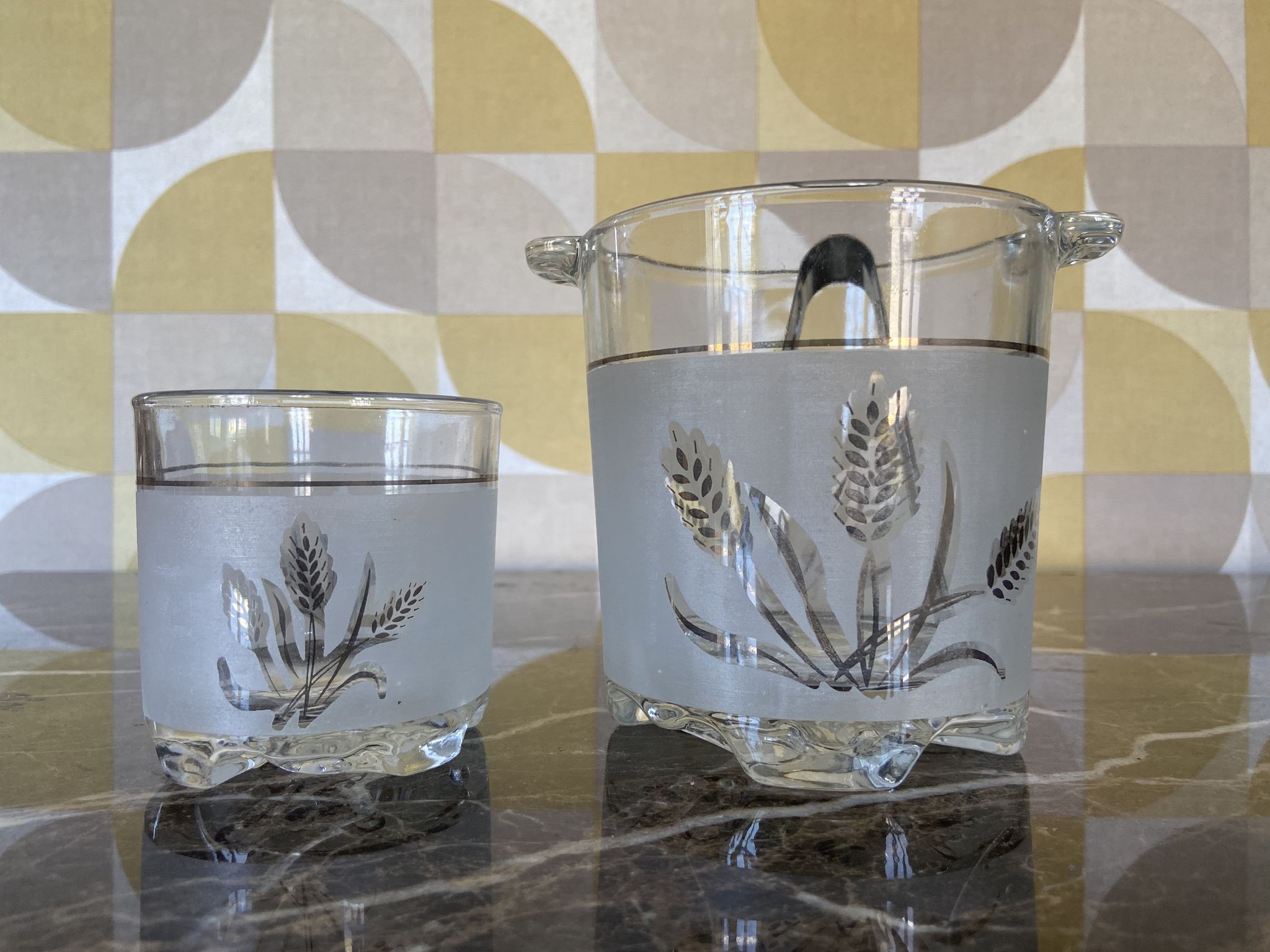 Verres à Whisky et seau à glaçons