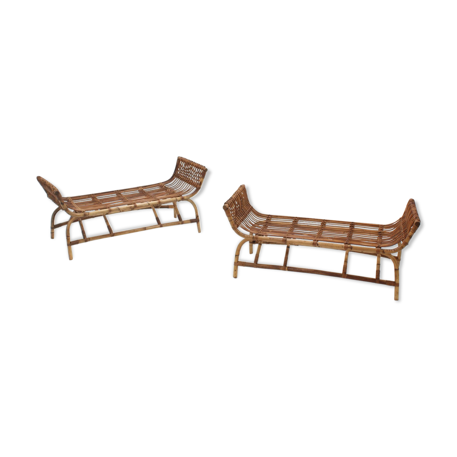 Banc En Rotin Et Osier Pieces Uniques Et D Occasion Selency