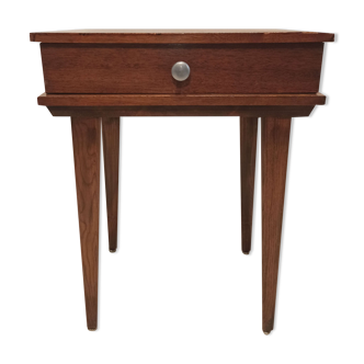 Bedside vintage nightstand compass legs drawer Stella