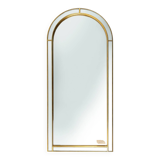 Large facet cut mirror with gilded frame by Deknudt, 1960s