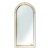 Miroir à facettes avec cadre doré par Deknudt, années 1960