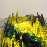 Set (2) of glass 'Chartres' wall lights by Willem van Oyen for RAAK