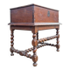 Wedding Chest and its Twisted Base in Oak 17th Century